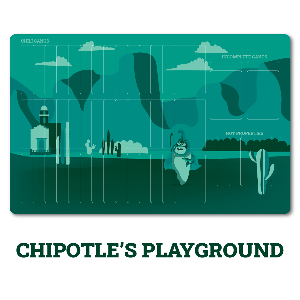 Chili Mafia individual playermat: Chipotle's playground