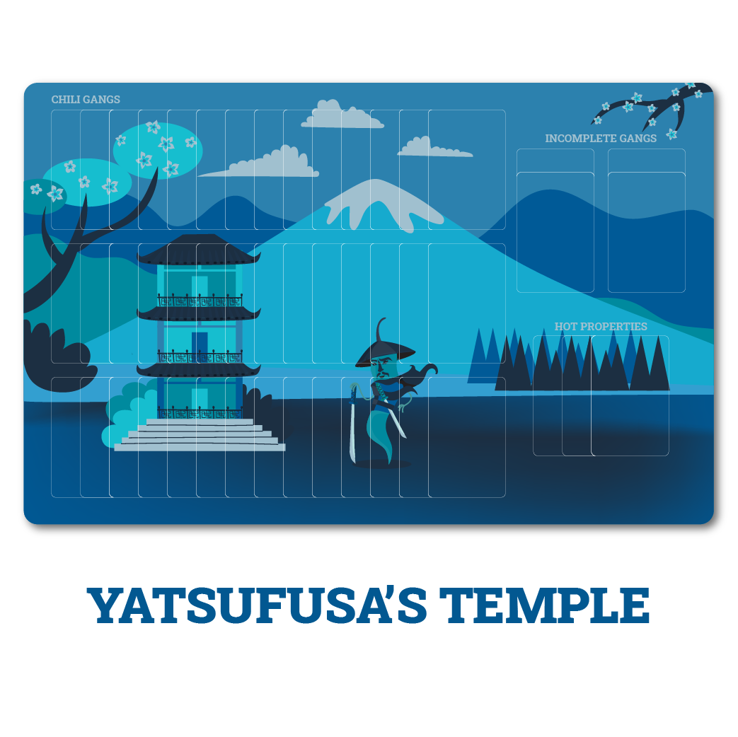 Chili Mafia individual playermat: Yatsufusa's temple
