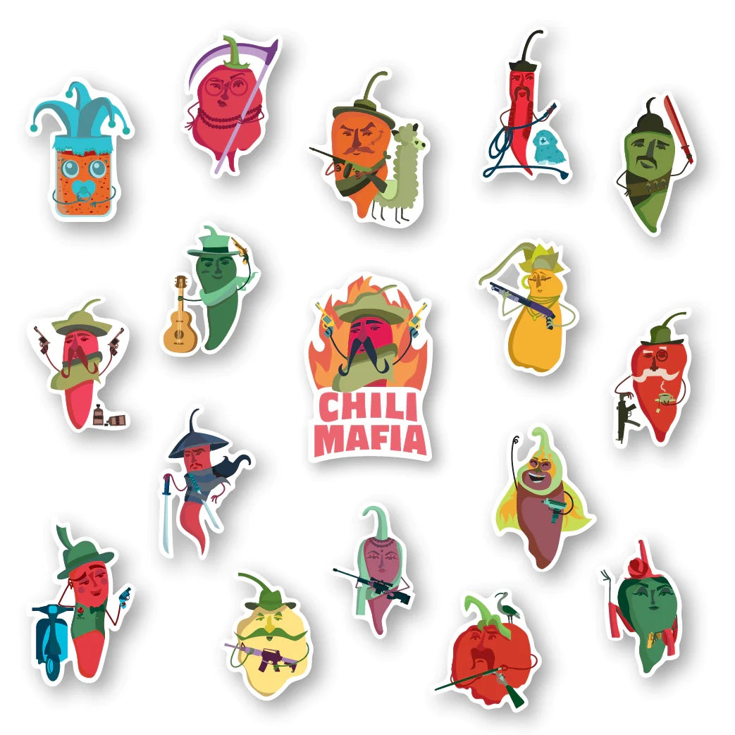 Chili Mafia sticker pack
