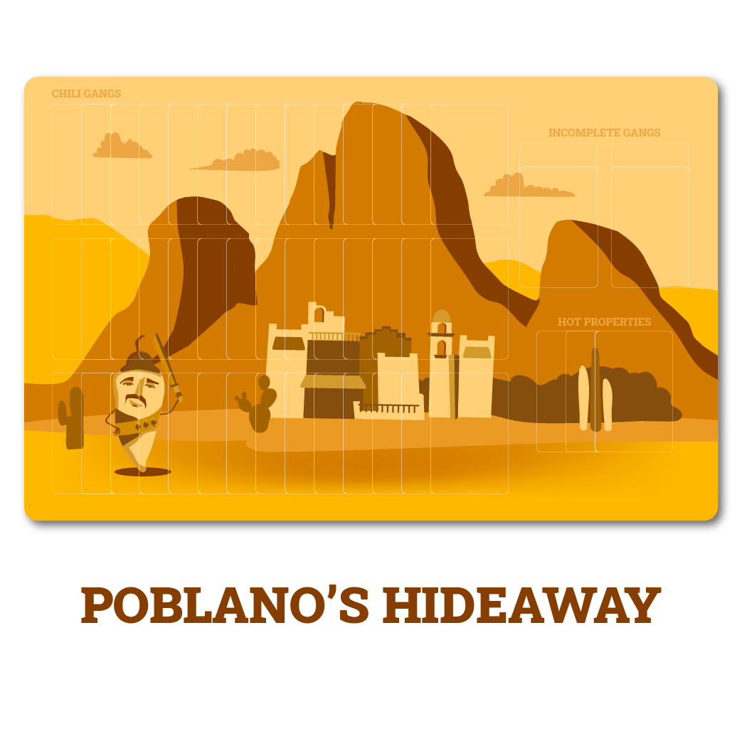 Poblano's hideaway individual playermat